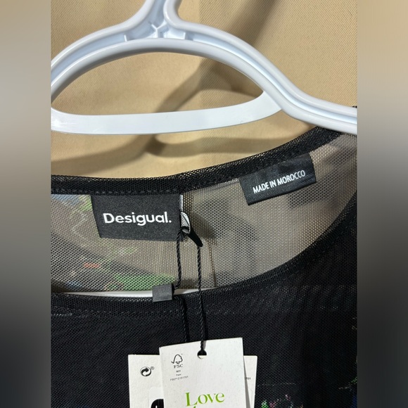 🔥NWT Desigual Tulle Top - Picture 5 of 14